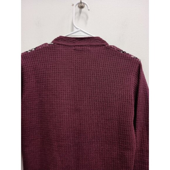 Vintage White Cow By KarmJeet Womens Cardigan Small Berry Floral Grandma Sweater - Picture 6 of 6